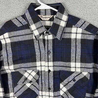 Vintage Frostproof Mens Medium Tall MT Blue Black Plaid Vintage Frostproof Mens Medium Tall MT Blue Black Plaid