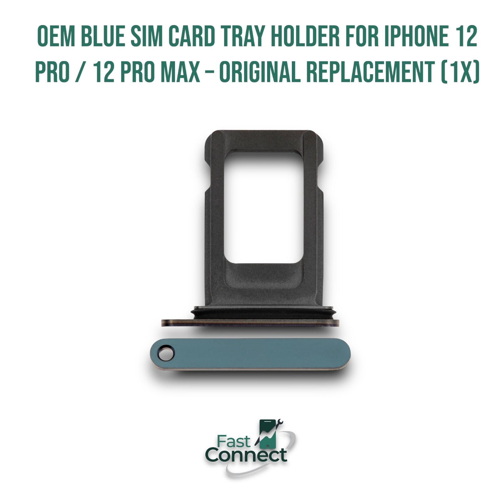 OEM Blue SIM Card Tray Holder for iPhone 12 Pro / 12 Pro Max – Original
