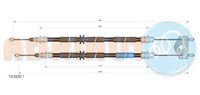Adriauto Handbremsseil Bremsseil Hinten FüR Ford Fusion Fiesta V Mazda 2