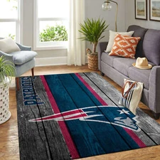 New England Patriots Doormat Wooden Style Style Nice Gift Home Decor Area Rug