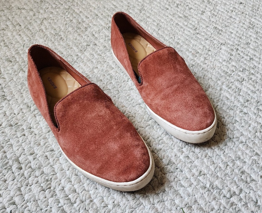 Birdies The Swift Suede Sneakers In Nutmeg Burnt Orange Size