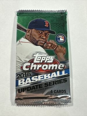 2016 Topps Chrome Update Baseball Mega Box MLB Trading Cards 