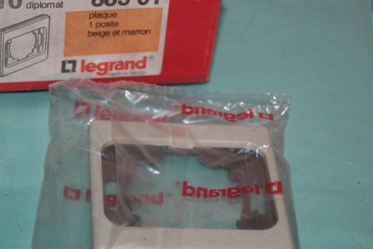 Legrand Diplomat 88301 - Plaque 1 Poste Beige/Marron | Achetez sur