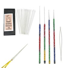 Multicolour Aari Embroidery Needles Kit For Beading  Embroidery 4 Types, 31 Pcs