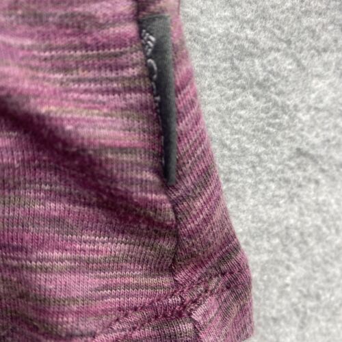 Columbia Sun Hoodie Womens Medium Long Sleeve Pullover Sweater Purple Pockets - Picture 3 of 12