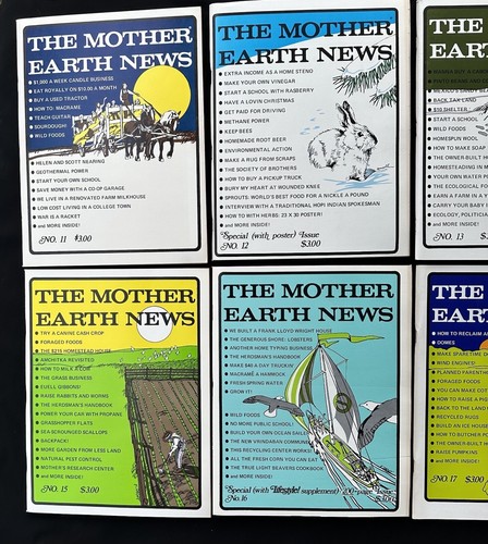 Vintage Mother Earth News No 11-18, 1971-72 Original 8 Volumes w Poster/Sleeve - Picture 12 of 19