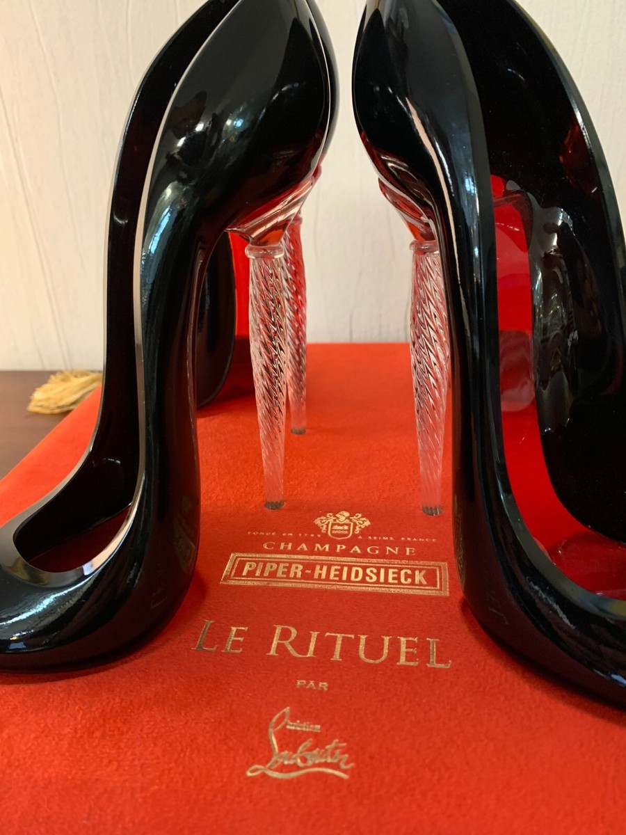 christian louboutin champagne glass shoe