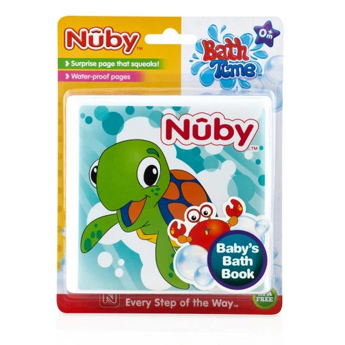 Nuby Baby's 1st 洗澡书 - 有趣多彩的洗澡时间玩具 - Squeaks - 防水 - 第 3 张/共 8 张