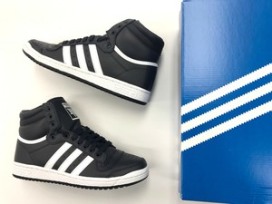 Nuevo HOMBRES ADIDAS TEN HI Cuero Azul Marino Blanco TOP alta Top zapatos.  | eBay