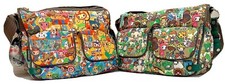Tokidoki Lesportsac Graziosa Crossbody Carnival Or Eco Mondo Print Adios Qee Nwt