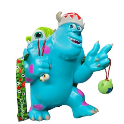 2024 Disney Parks Santa Sulley and Mike Popcorn Bucket  display picture 2