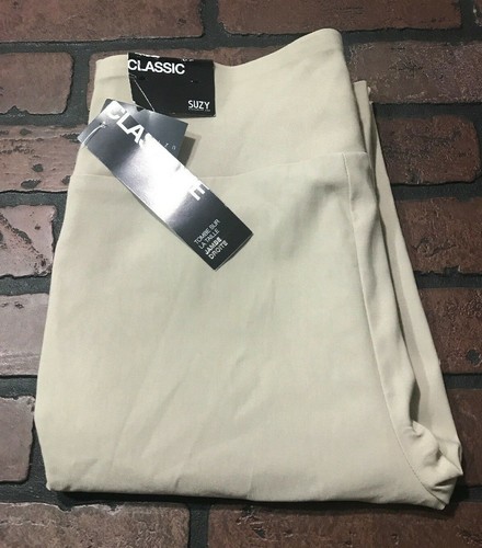 Suzy Shier Pull On Straight Leg Pants 