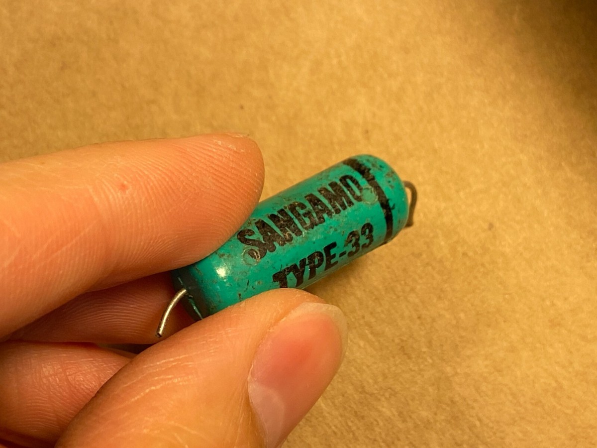 Vintage Sangamo Type 33 Capacitor .022 uf 400v Guitar Tone Cap
