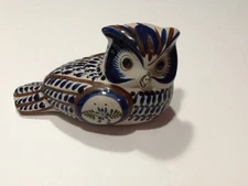 Mexico Pottery Tonala Owl Figurine EUC