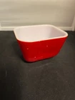 Vintage Pyrex Refrigerator Dish Primary Red #501 No Lid 12 Ounce 1 1/2 Cup