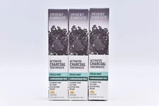 Desert Essence, Activated Charcoal Toothpaste 3 pk, Fresh Mint, 6.25 oz (176 g)