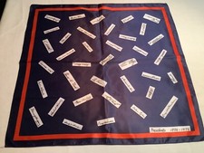 Vintage Scarf 1776-1976 USA American President Signatures Bicentennial