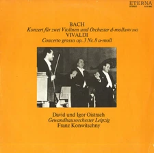 OISTRAKH David & Igor BACH Violin Concerto B.1043 VIVALDI C Grosso ETERNA 825882