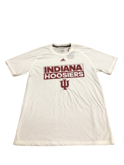 Футболка Adidas NCAA Indiana Hoosiers White Block Tee Белая/красная 4897a 