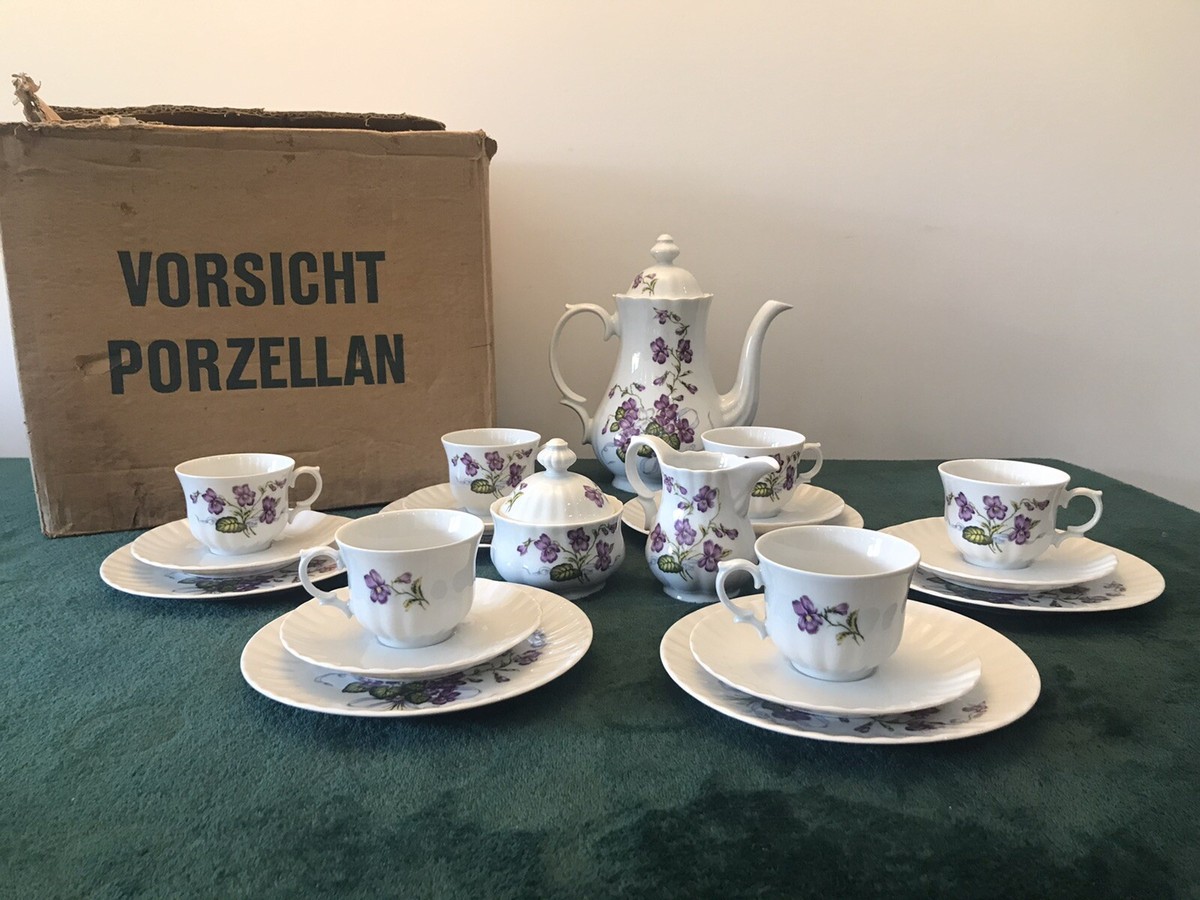 Vintage Wunsiedel Bavaria Porcelaine, Porcelain Tea Set / Coffee 