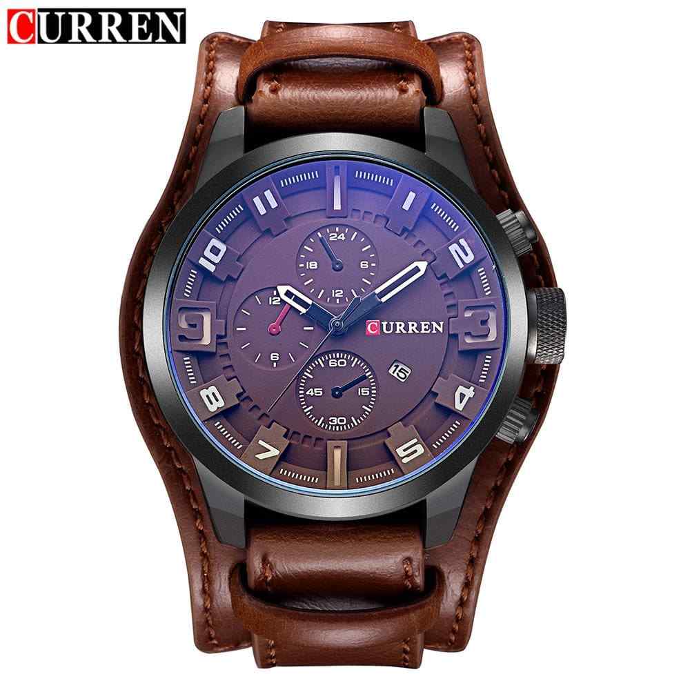 Montre Homme Curren Militaire Sport - Quartz Japonais - Acier, Date - Neuf Avec étiquettes