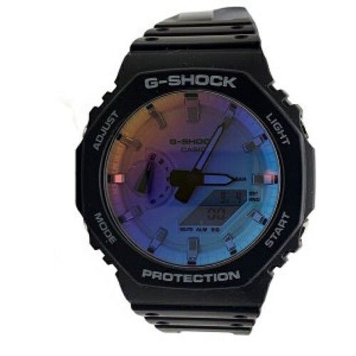 G-SHOCK Watch Iridescent Colorseries GA-2100SR-1AJF Men's Black 4549526327469