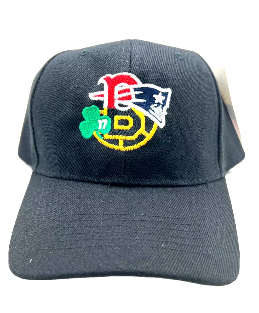 Boston 4 Team Logo BASEBALL CAP hat New England Patriots Red Sox Bruins  Celtics