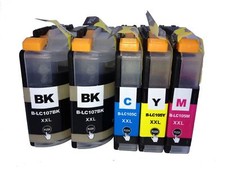 5-Pk/Pack LC107 LC105 XXL Ink For Brother MFC-J4510DW J4610DW J4710DW
