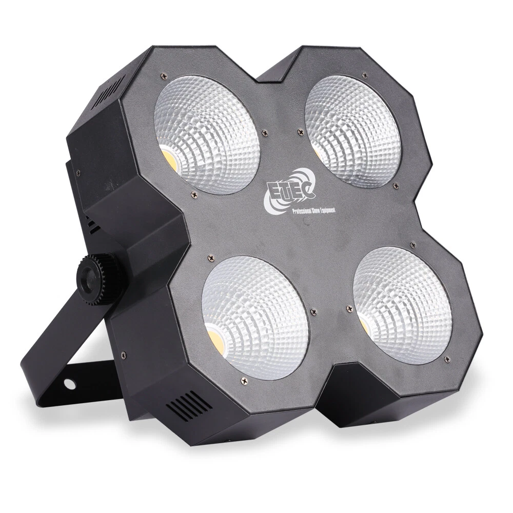 ETEC LED Audience Blinder AB100 COB 4x50 Watt warmweiß DMX Bühne Effekt Event DJ