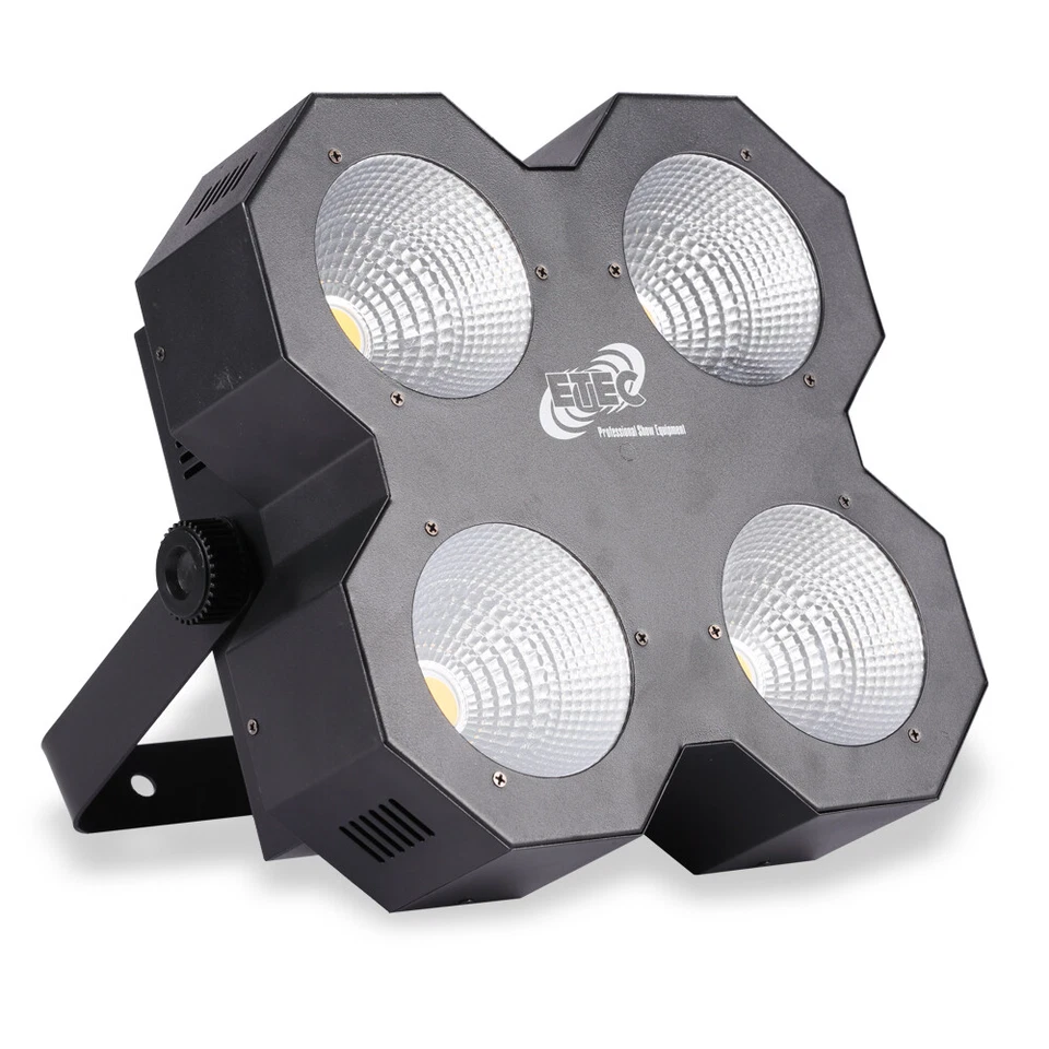 ETEC LED Audience Blinder 4x50W COB DMX Warmweiß Strobe Party Disco Show DJ Club - Bild 2 von 4