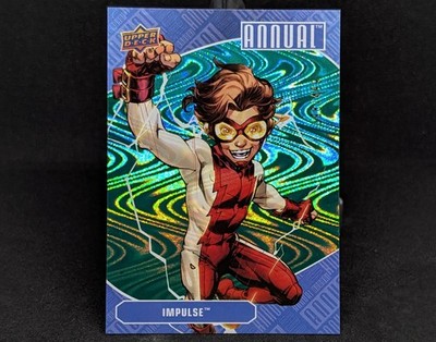 2023-24 Upper Deck DC Annual Green Wave Foil /499 Impulse #18 Young Justice