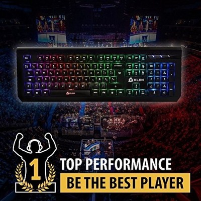 * Klim Domination Mechanical RGB Gaming Keyboard Wired (FRA Layout - AZERTY)