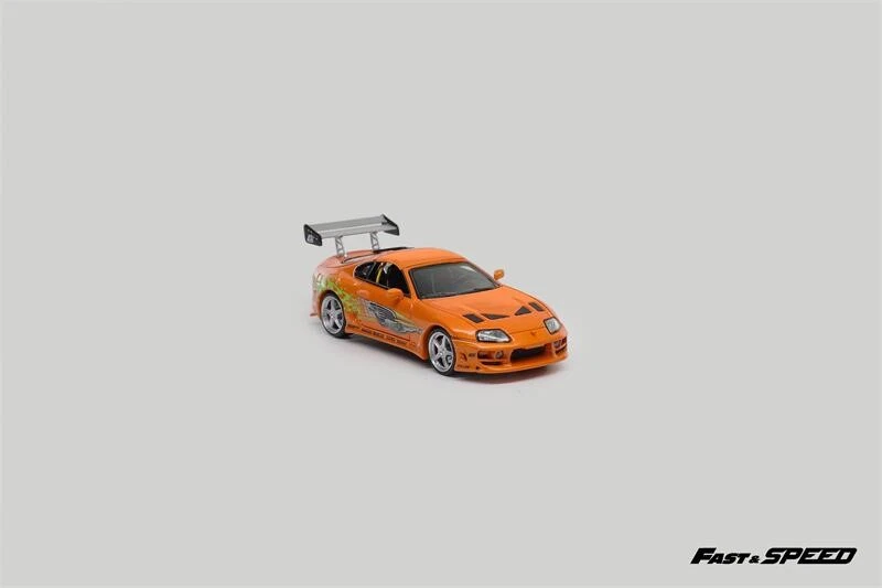 Fast Speed FS 1:64 Supra Targa A80 Bomex FNF Orange Diecast Model Car - Image 3 of 4