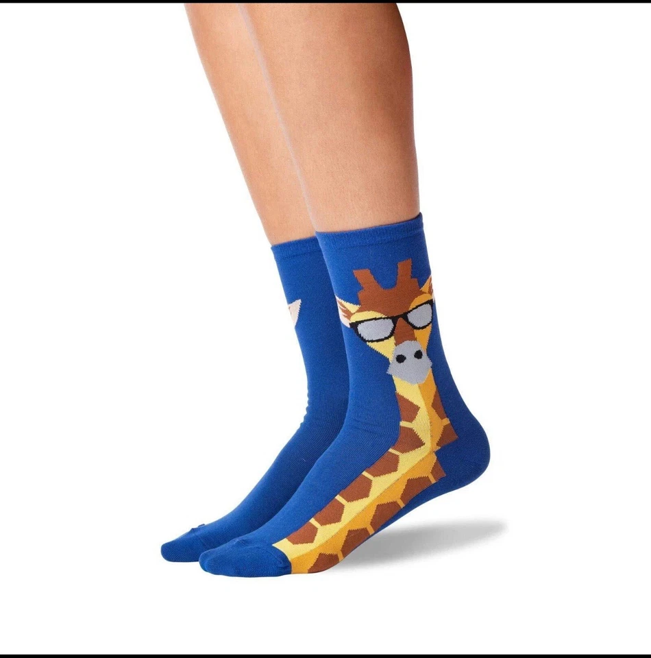 HOTSOX Mujer Calcetines Jirafa 1 Par Zapato Azul Talla 9-11 Foto 2 de 4