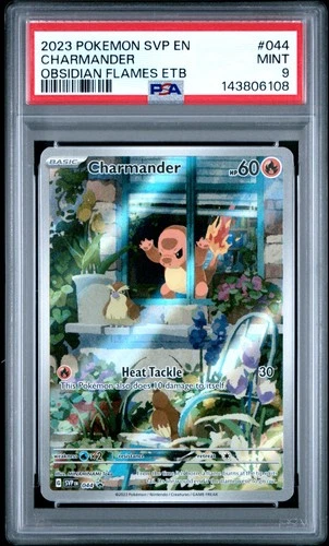 2023 POKEMON SVP EN-SV BLACK STAR PROMO #044 CHARMANDER PSA 9
