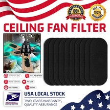 20 PCS Universal Ceiling Fan Filters Air Purifier Pads Trap Dust Odors Allergens