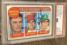 Rollie Fingers Brewers 1969 Topps #597 RC Rookie Card Signed PSA 6 10 Auto HOF. rookie card picture