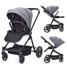 Image of High Landscape Toddler Pushchair Baby Stroller w/ Reversible Seat Canopy