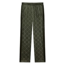 size M Givenchy Velvet Sweat Pants Green Monogram