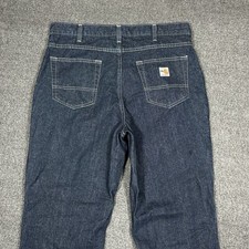 Carhartt FR Relaxed Dark Denim Jeans Men  s 36x32 Work Pants 2112 Cat 2 280-83