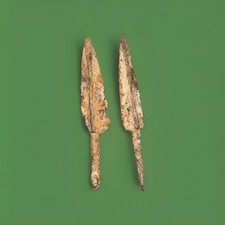 Ancient Roman Arrowheads Lot Of 2 Authentic