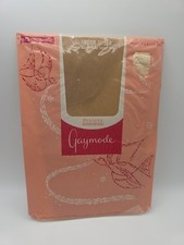 1 Pr Penney's Gaymode Vintage Glamour Sheer Stretchable Nylon Stockings 8.5-10.5
