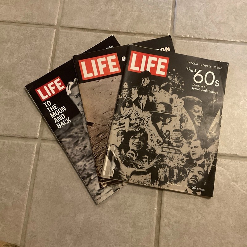 Vintage LIFE magazines (set of 3)