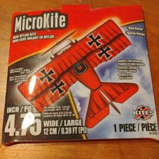 MicroKite Mini Micro KITE Mylar Red Baron 4.75" Beach Toy X-Kites NEW