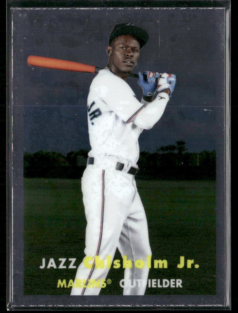 2024 Topps Chrome Lids x Mitchell & Ness #5 Jazz Chisholm Jr.