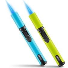 Spring Colors 2 Pack Butane Torch Lighter, 6inch Jet Flame Butane Lighters Re...