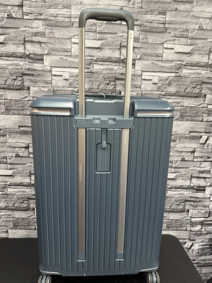SAMSONITE Silhouette 18 28" Grande Extensible Lado Duro Spinner Pizarra Azul Foto 3 de 4