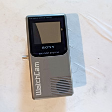 SONY FDM-030 WatchCam 3" Flat Display LCD Monitor CCTV, Coax, Includes Case
