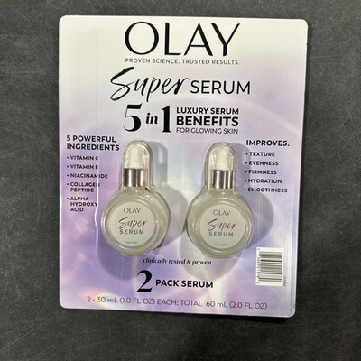 Olay Super Serum 2oz 60ml Prod Date 4-30-25 Collagen Peptide, AHA, Niacinamide