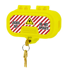 BOZZYS Plug Locks for Power Cord with Keys, Medium Self-Locking Cover,No Padlock